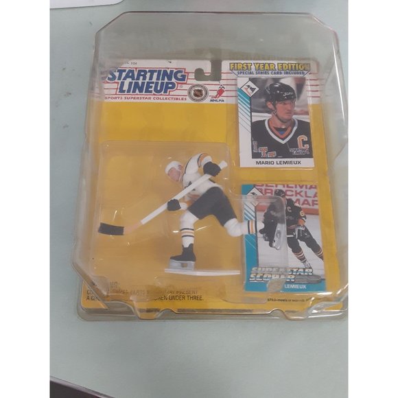 1993 First Year Edition Starting Lineup NHL Mario Lemieux NEW Collectable - Picture 1 of 8